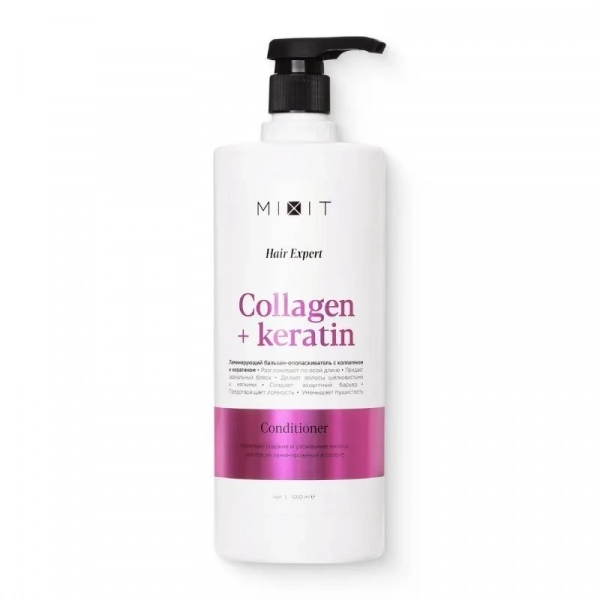 Бальзам для волос Mixit Hair Expert collagen & keratin, 1 л 