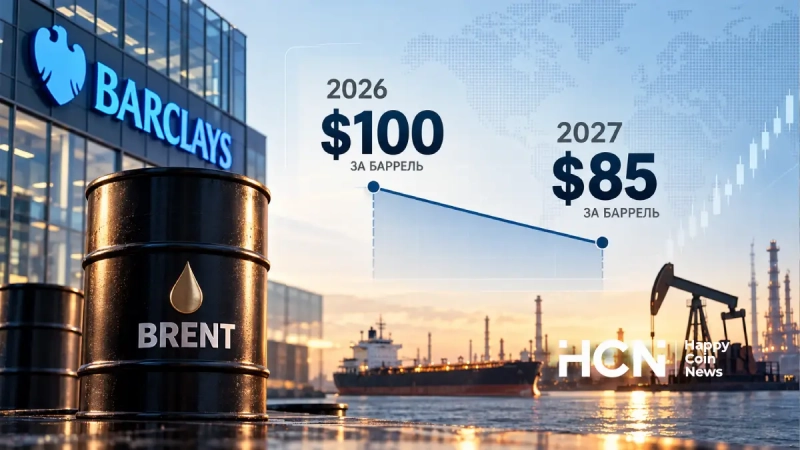 Аналитики Barclays прогнозируют удержание Brent в 2026 году около 0